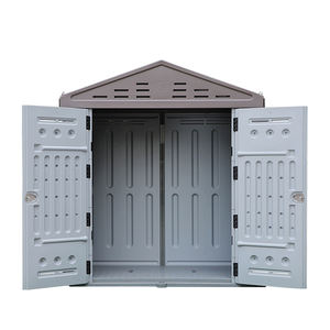 Abri extérieur en plastique HDPE simple de taille moyenne pour le stockage dans le jardin Abri extérieur de stockage Petite maison mobile - Product Image 2