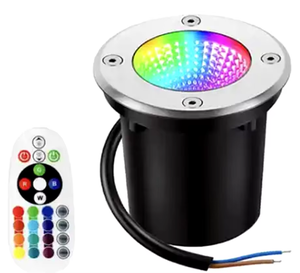 Lampe <span class=keywords><strong>LED</strong></span> imperméable à l'eau 10W avec télécommande 12V 24V, éclairage encastrable pour le <span class=keywords><strong>sol</strong></span>, le jardin, le chemin, le parc - Product Image 1