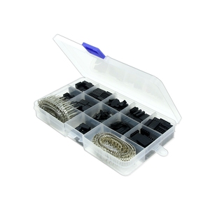 620Pcs דופון מחבר 2.54mm, חוט מגשר כבלי פין שיכון כותרת ערכת, זכר Crimp סיכות + נקבה פין מסוף מחבר - Product Image 3