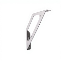 Connecteur d'angle trapézoïdal en acier inoxydable pour meubles, fixation bois, grand triangle, code 90 degrés