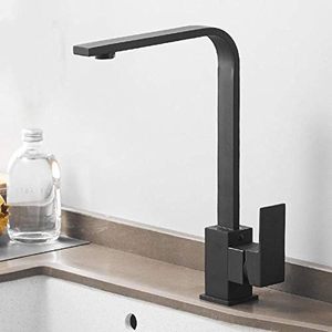 Grifo De Cocina negro De acero inoxidable 304 más vendido Torneira Cozinha grifo mezclador De agua fría y caliente grifos De fregadero De Cocina Gourmet - Product Image 1