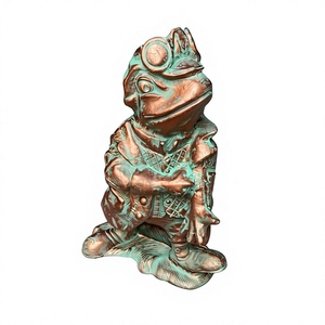 Patina Green Antique Mr.Turtle Sculpture Standing Posture Hot Selling Bronze Garden Statue For Decoration Durable Designs - Product Image 1