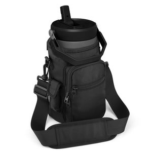 <b>Water</b> <b>Bottle</b> <b>Carrier</b> Bag <b>with</b> Phone Pocket for Stanley IceFlow 40/64oz Tumbler Insulated <b>Water</b> <b>Bottle</b> Holder Pouch <b>with</b> <b>Strap</b> - Product Image 1