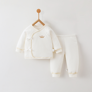 Abbigliamento Unisex per Neonati, Set 2 Pezzi Casual Carino, Manica Lunga Trapuntata in Jersey Poliestere/Cotone, Motivo Cartone Animato, Traspirante e Morbido - Product Image 1
