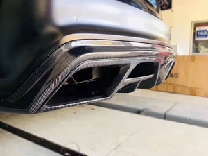 Lèvre de diffuseur arrière en Fiber de carbone de Type P pour <span class=keywords><strong>Mercedes</strong></span> Benz <span class=keywords><strong>CLA</strong></span> W117 <span class=keywords><strong>AMG</strong></span> CLA250 CLA45 2013-2018 - Product Image 4