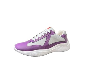 Nouvelles baskets décontractées pour hommes en cuir véritable et maille, style designer, modèle American Cup, pour l'été, avec semelle EVA pour la marche en extérieur - Product Image 5