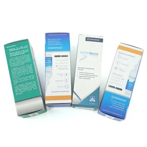 Scatola di carta in cartone avorio farmaceutica personalizzata all'ingrosso per liquido medico