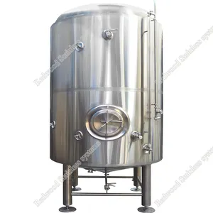 Réservoir de bière brillant à double paroi isolé 60BBL personnalisé Réservoir de stockage Brite en acier inoxydable pour brasserie de bière Projet clé en main