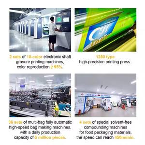 Sacs <span class=keywords><strong>d</strong></span>'emballage plat en plastique anti-odeur scellés sur trois côtés pour poudre goutte à goutte petit sac debout à <span class=keywords><strong>oreille</strong></span> suspendue avec fenêtre en stock - Product Image 4