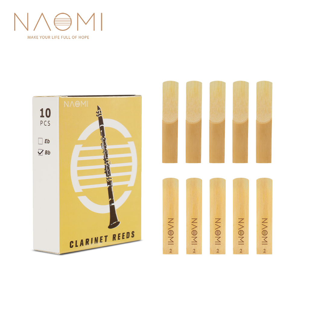NAOMI 10pcs/1パックBbクラリネットリード強度2.0