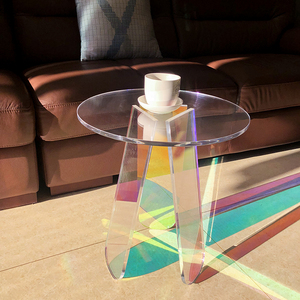 Factory Modern <strong>Clear</strong> Acrylic Coffee <strong>Table</strong> Household Iridescent Coffee <strong>Table</strong> - Product Image 4