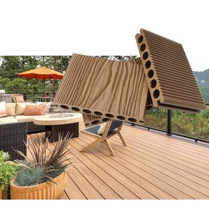 Tarima de Madera Sintética 3D Fácil de Instalar, Sistema de Clic, Tarima Compuesta de WPC para Exteriores, para Terrazas de Jardín - Product Image 1