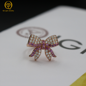 แหวนเพชรเพาะเลี้ยงแบบกำหนดเองสำหรับผู้หญิง เงินแท้ 925 ทอง 10K 14K 18K แพลตตินั่ม เครื่องประดับชั้นดี รับผลิตตามสั่ง ขายส่ง - Product Image 1