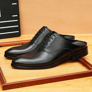 Sandales plates décontractées d'été, sandales en cuir véritable respirantes de haute qualité, sandales de marche en plein air - Product Image 5