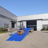 Plateforme de déchargement mobile hydraulique pour conteneurs, rampes pliantes de 6/8/10/12/15 tonnes, fabriquées en Chine, à prix compétitif, avec certification CE