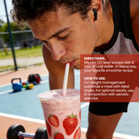 Meal Shake Brûle-Graisse, Substitut de Repas Protéiné, Fibres, Probiotiques, Saveur Gâteau aux Fraises, 20g de Protéines, Poudre Substitut de Repas