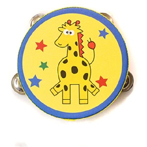 Wholesale 6 Inch Single-Row Colorful Cartoon Wooden Tambourine Orff Percussion Instrument <b>Hand</b> <b>Drum</b> Musical Toy Bring Joyful - Product Image 4