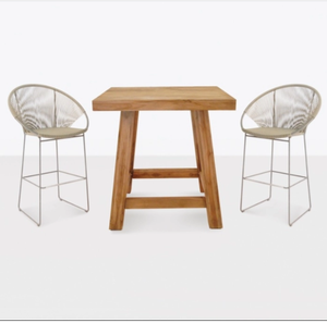 Set da Pranzo con Tavolo in Legno e Sedie <span class=keywords><strong>PIETRO</strong></span> per Bar - Product Image 4
