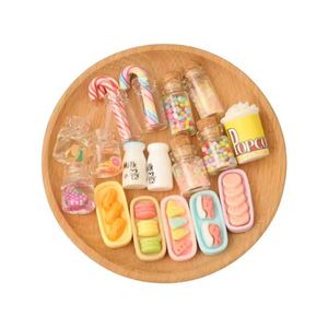 22 pièces d'accessoires pour maison de poupée, nourriture miniature, bonbons de Noël, biscuits, lait, <span class=keywords><strong>pop</strong></span>-<span class=keywords><strong>corn</strong></span>, macarons, desserts, en-cas - Product Image 6