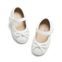 Chaussures plates confortables à nœud papillon pour filles, printemps-automne, avec fermeture auto-agrippante, légères, pour la fête de Pâques, Crysta