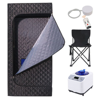 Pentagonal Corner Sauna Box Home Spa Full Body Folding Steam Sauna Tente Transpiration Detox Portable Sauna