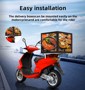 Caja de Reparto de Comida LED P3 115L 4G WiFi GPS IP66 con Pantalla LED para Publicidad en Motocicletas - Product Image 1