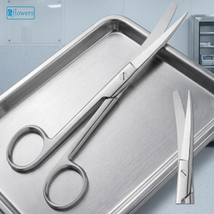 Ciseaux chirurgicaux 6flowers F4-041 11,5 cm en acier inoxydable, instrument de chirurgie générale manuel, classe I, certifié CE ISO 2015 - Product Image 2