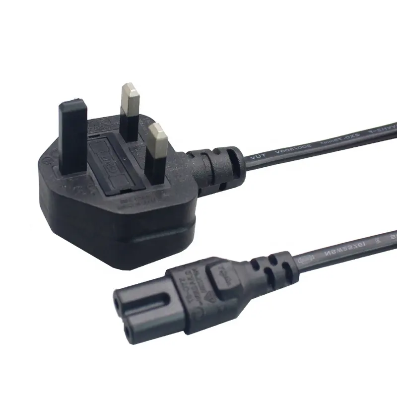 Hohe qualität ce zertifiziert uk 3 core power kabel besten preis 2*0,75 mm2 computer power kabel