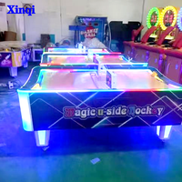 Offre Spéciale d'usine Simulateur de jeux vidéo à jetons Jeux de hockey incurvés Arcade Air Hockey Table