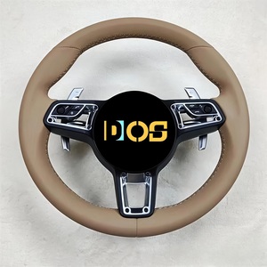 Volant en cuir pleine fleur pour <span class=keywords><strong>Porsche</strong></span> Panamera Cayenne Macan Cayman Boxster <span class=keywords><strong>Taycan</strong></span> 918 911 981 718 958 - Product Image 4