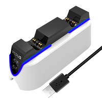 Support de charge rapide double Type-C P5 Slim Pro P5, station de charge en plastique pour manette PS5, accessoire de contrôle pour une recharge pratique