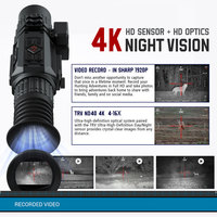 Visor Nocturno TRV 4K para Caza con LRF, PIP, Grabación de Video, Soporte WIFI, OEM, Monocular Digital de Visión Nocturna 4-16X para Caza