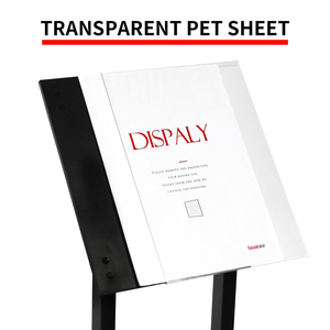 Soporte <span class=keywords><strong>de</strong></span> pie doble <span class=keywords><strong>para</strong></span> letreros <span class=keywords><strong>de</strong></span> 124 cm, <span class=keywords><strong>de</strong></span> <span class=keywords><strong>aluminio</strong></span>, con base cuadrada, <span class=keywords><strong>para</strong></span> exhibición <span class=keywords><strong>de</strong></span> información en tiendas minoristas BOZE - Product Image 2