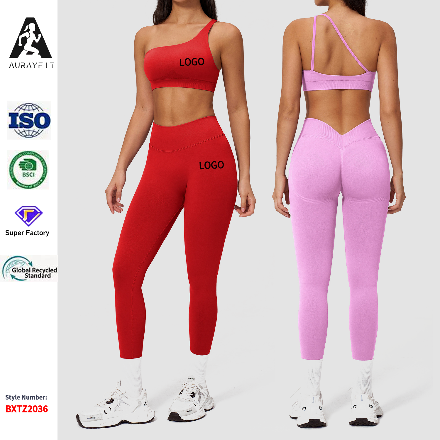 Seamless Solid Sports Suit Slanted Shoulder Outdoor Wear Tight Running Quick-drying Yoga Suit Women's Casual Fitness Clothes