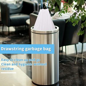 Bolsas de Basura Resistentes con Cordón de LDPE Huamaohengchun, 8 Galones (25-30L), 150 Unidades, para Oficina y Cocina, 52x60cm - Product Image 5