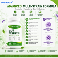 Probiotique multi-souches haute puissance certifié ISO/HALAL pour le soutien immunitaire intestinal |   Marque privée OEM disponible : comprimés/poudre/gélules