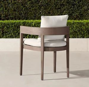 Mesa Redonda de Patio, Muebles de Teca, Juego de Mesa y Sillas Modernas para Exteriores, Mesa de Patio para Villa, Juego de Comedor de Lujo para Exteriores de Hotel - Product Image 3