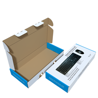 Boîtes en carton ondulé pour accessoires informatiques personnalisés, emballages de claviers, cartons d'expédition pour produits électroniques