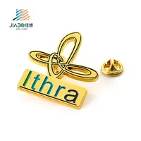 Jiabo Factory Free Design Metal Alloy Casting Company Name Souvenirs Logo Soft Hard Smalto Distintivo Spilla Custom