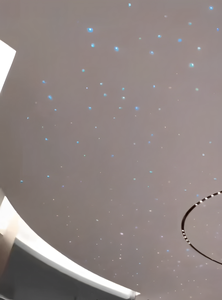<span class=keywords><strong>Plafond</strong></span> Tendu Moderne et Coloré en Fibre Optique Acoustique pour Hôtels, Panneau de Plâtre Télécommandé Effet Ciel Étoilé - Product Image 2