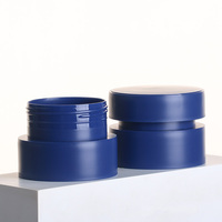 Pot rond de 85g pour crème et gel à ongles, pot bleu, couvercle en plastique givré pour pots, vente en gros