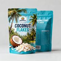 Kemasan Makanan Anti Bau dengan Logo Custom, Kantong Mylar untuk Keripik Kelapa, Snack Kelapa, Pouch Ziplock Berdiri