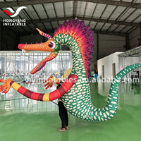 Ballon gonflable coloré Dragon de mer avec ventilateur intégré, durable, pour événements festifs, amélioration de l'ambiance, promotionnel
