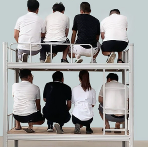 Безопасная и прочная двухъярусная кровать для гимназии, двухъярусная кровать для детей, детская двухъярусная кровать - Product Image 5