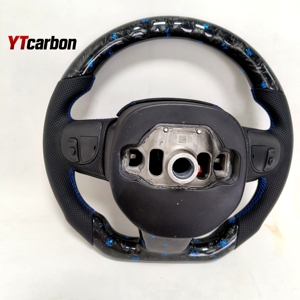 Volant de direction en cuir et fibre de carbone véritable personnalisé style racing YTcarbon pour <span class=keywords><strong>Chrysler</strong></span> <span class=keywords><strong>200</strong></span> SRT 15+ - Pièces automobiles et accessoires - Product Image 4