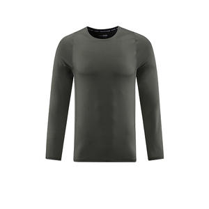 Wholesale Men Sweatshirt Autumn and Winter Crew Neck Sweatshirt Outdoor <b>Thin</b> Fitness Quick Drying Clothes for Man - Product Image 1