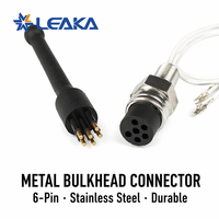 Connecteur de bouée océanique compatible SubConn, 6 broches, IP69K, Wet-Mate pour ligne d'amarrage de capteur CTD, expédition en 48h, joints toriques de rechange