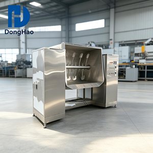 Macchina Miscelatrice Automatica per Vernici a Nastro da 500L in SUS304 con Riscaldamento Elettrico a Doppio Rivestimento e Funzione Anti-Grumolamento per Polveri - Product Image 1