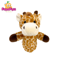 Boneka Tangan Beruang Teddy Mainan Hewan Isi PP untuk Imajinatif dengan Mulut Terbuka Interaktif untuk Orang Tua-Anak Mainan Plush Baru