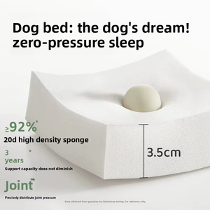 Cama para Perros de Espuma Viscoelástica Transpirable, Alfombra Ecológica para Dormir para Gatos, Funda Impermeable Extraíble, Fábrica de Camas para Mascotas - Product Image 2